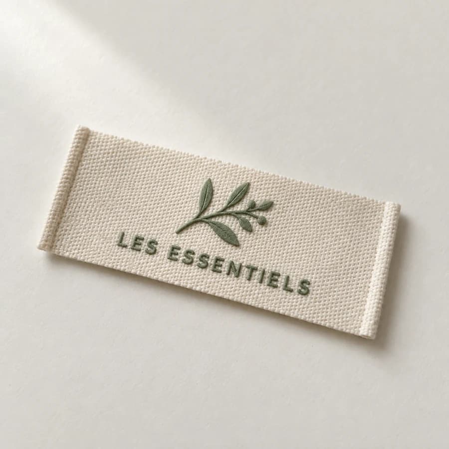 Silicone + fabric label